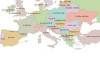 Avrupa dillerini birbirine bağlayan harita