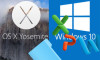 Windows 10 mu OS X Yaosemite mi