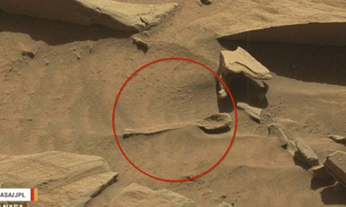Mars'ta kaşık bulundu