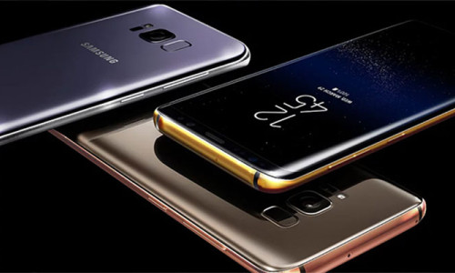 Samsung Galaxy S8 ve Galaxy S8+'ın altın kaplama sürümleri çıktı