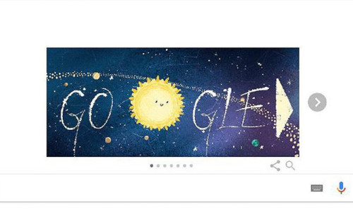 Google meteor yağmurunu Doodle ekranına taşıdı