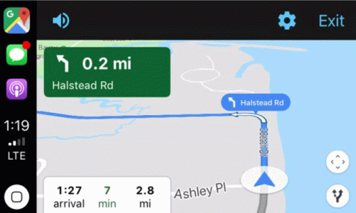 Apple CarPlay Google Haritalar desteğine kavuştu