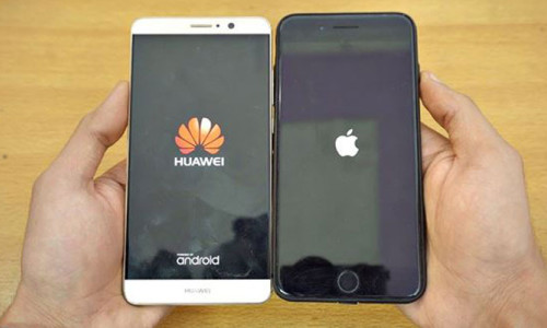 Çin'de Huawei satışları arttı iPhone satışları düştü