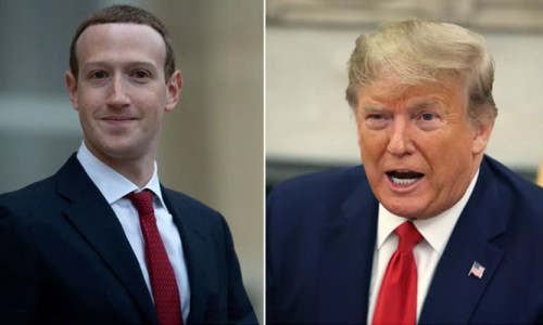 Trump, Facebook'un Üst Yöneticisi Zuckerberg ile görüştü