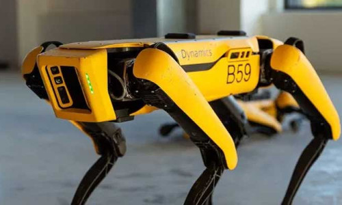 Boston Dynamics robotu sosyal mesafeyi bozanları uyaracak