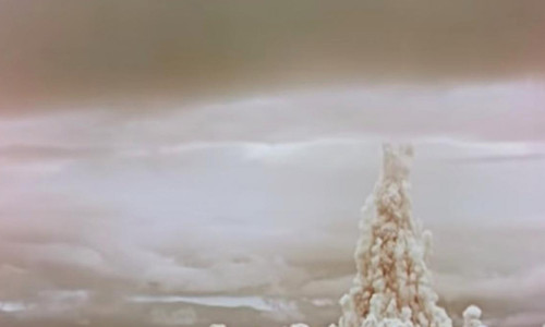 Dünyanın en büyük nükleer patlaması görüntüler 130 km'den çekildi