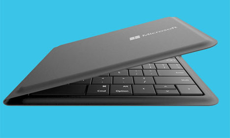 Microsoft'tan akıllı cihazlar için katlanan klavye