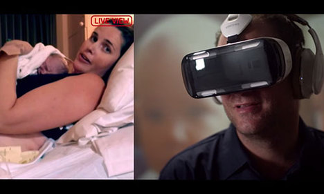 Samsung Gear VR ile doğum anı görüntülendi