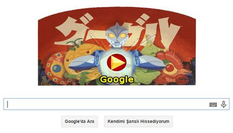 Google'dan özel Eiji Tsuburaya'lı doodle