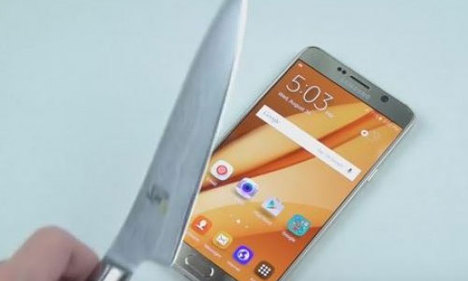Galaxy Note 5'e bıçak ve çekiçle test yapıldı